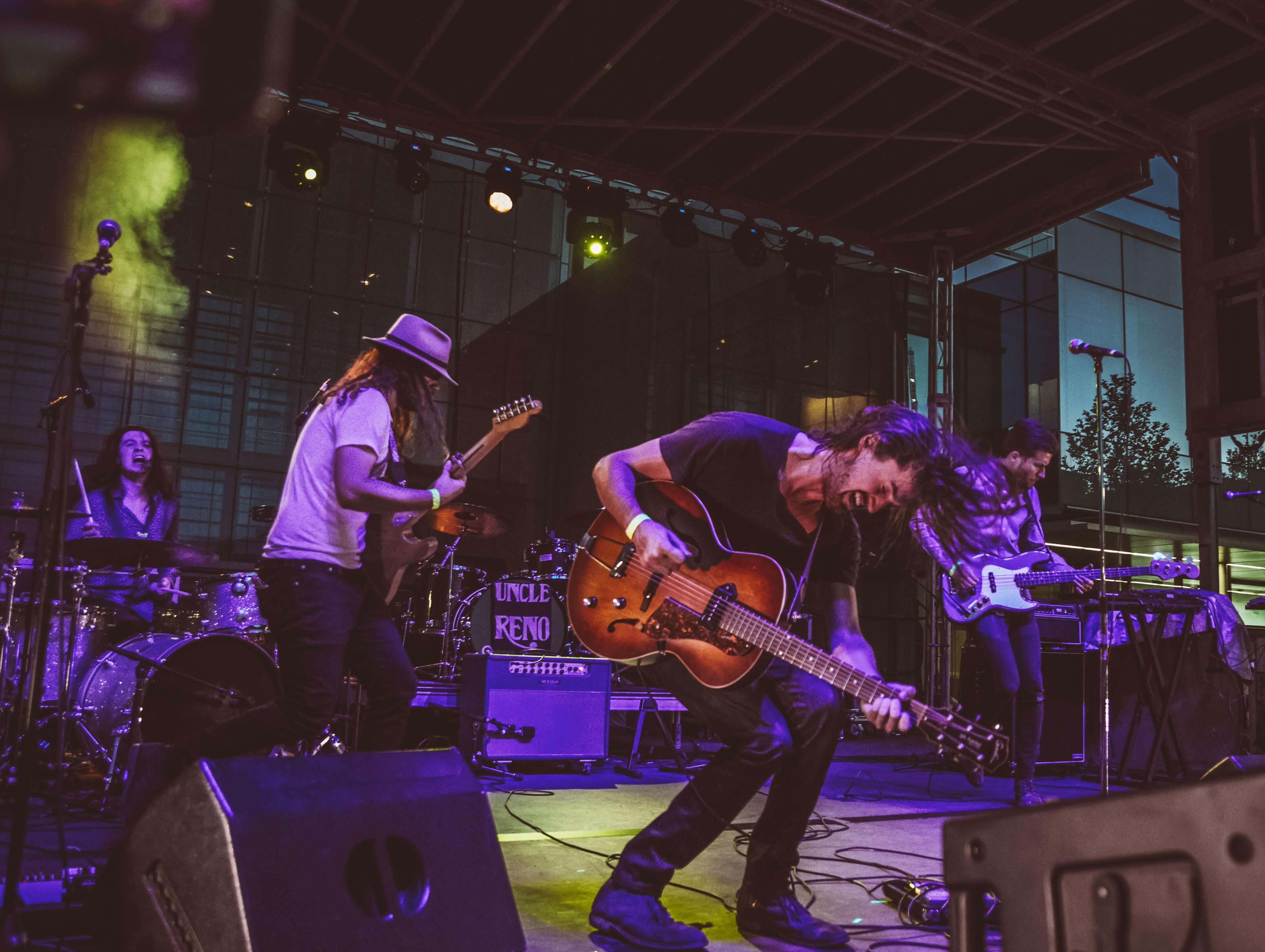 Band performing on stage